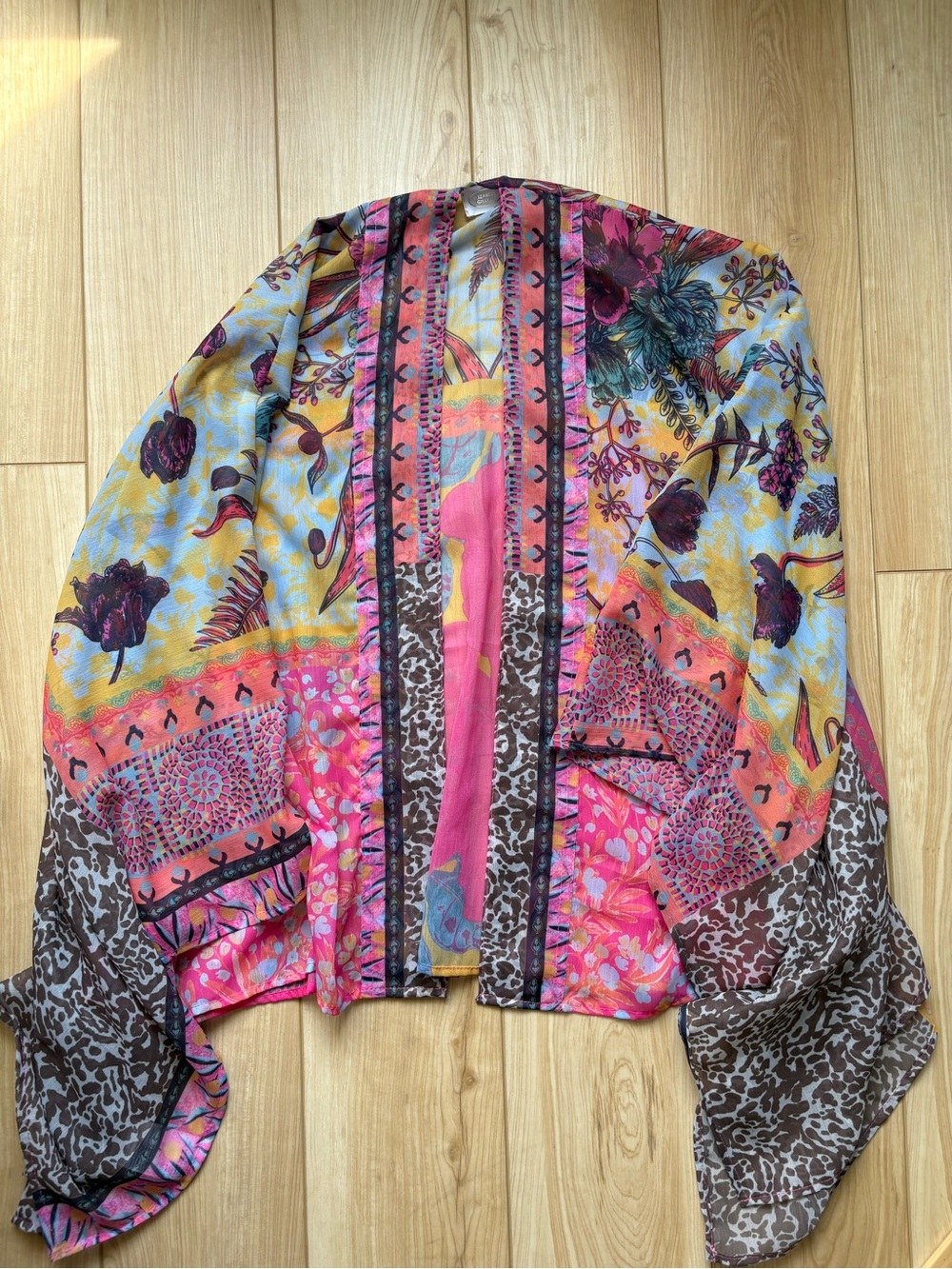 Anthropologie Elizabeth Gillett Belinda Floral Kimono Top NWT